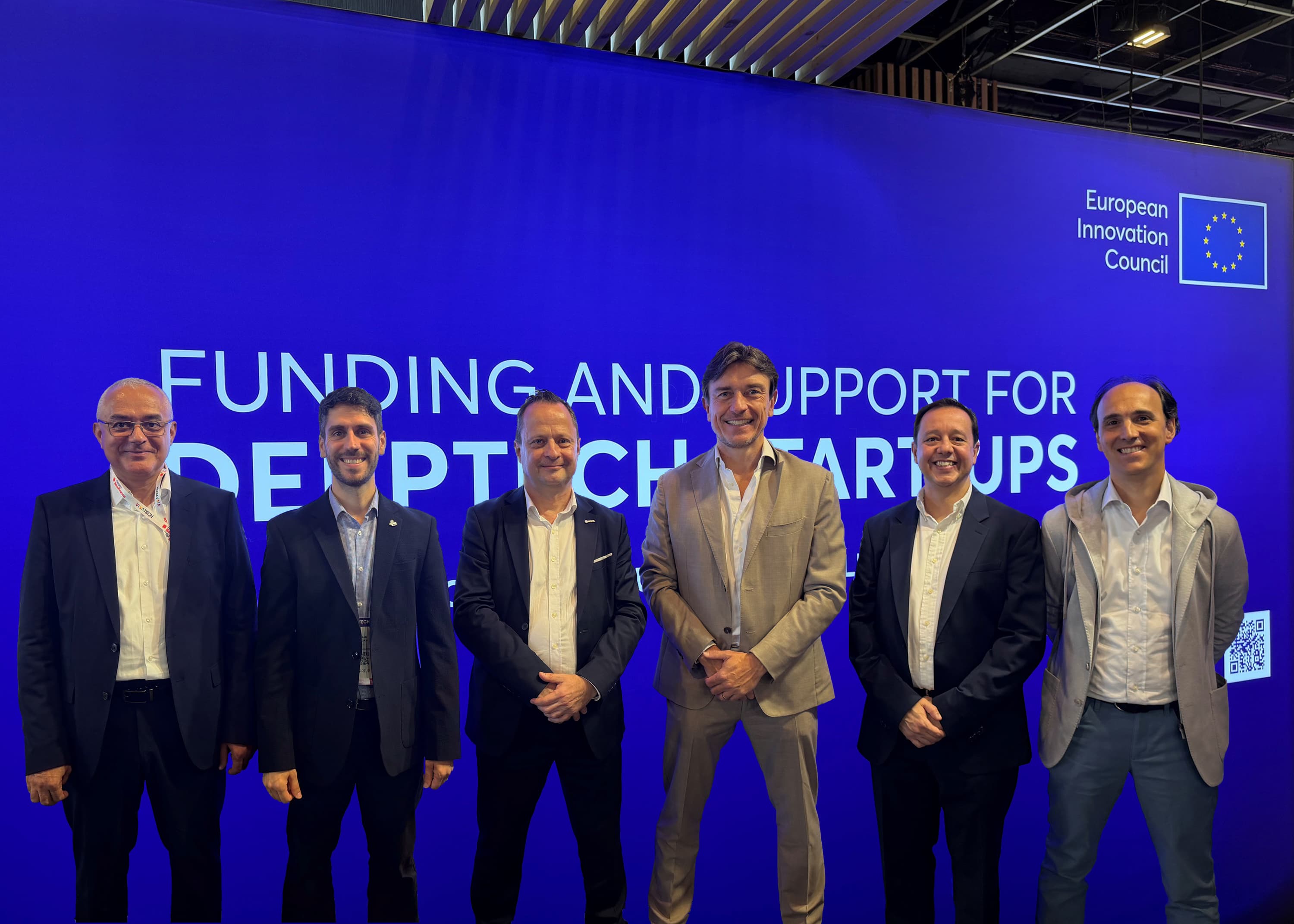 EFSA founding members at the European Innovation Council booth, VivaTech Paris